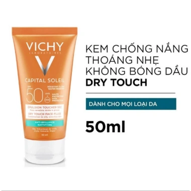 Set Kem Chống Nắng Vichy Soleil 50ml + Sữa Rửa Mặt Pureté Thermale 100ml - Giá 420.000, Bảo Vệ Da