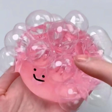 SHANLIN TPR Ball, Đồ chơi nhồi bông bóng nước Hỗ trợ giảm mụn trong suốt, Đồ chơi nhồi bông bong bóng sáng tạo thực tế ngộ nghĩnh Đồ chơi trẻ em
