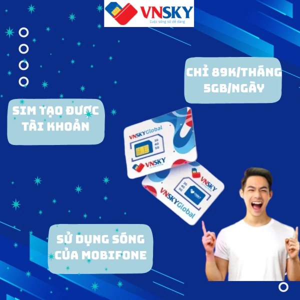 Cách đăng ký Sim 4G VNSKY 150GB/tháng gói 5G89 – các bước chi tiết và lưu ý
