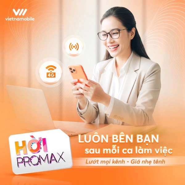 Hình ảnh sản phẩm Sim Hời Max Vietnamobile 1tỷ GB Data, eSIM chỉ 65k/tháng, miễn phí nội mạng, giá giảm còn 65.000đ