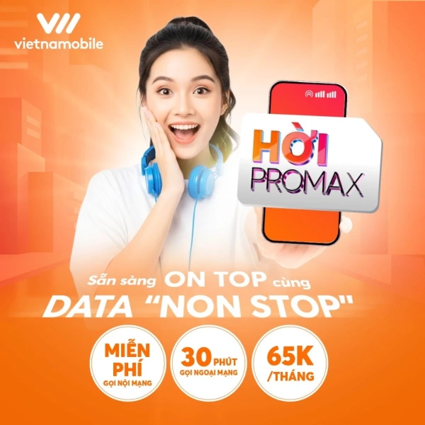 Hình ảnh sản phẩm Sim Hời Max Vietnamobile 1tỷ GB Data, eSIM chỉ 65k/tháng, miễn phí nội mạng, giá giảm còn 65.000đ