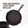 Skillet gang JUIC, Chảo Omelette Mini gắn sẵn 10 / 14 / 16 / 20 / 26cm, Dụng cụ nhà bếp không tráng màu đen Chảo ăn sáng dày Trứng nấu ăn
