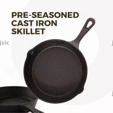 Skillet gang JUIC, Chảo Omelette Mini gắn sẵn 10 / 14 / 16 / 20 / 26cm, Dụng cụ nhà bếp không tráng màu đen Chảo ăn sáng dày Trứng nấu ăn