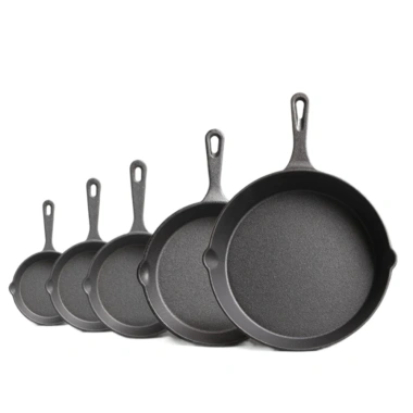 Skillet gang JUIC, Chảo Omelette Mini gắn sẵn 10 / 14 / 16 / 20 / 26cm, Dụng cụ nhà bếp không tráng màu đen Chảo ăn sáng dày Trứng nấu ăn