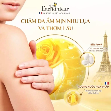 Sữa tắm Enchanteur Deluxe 650-900g hương nước hoa Pháp, mềm lụa, lưu hương 24h - 185.000₫