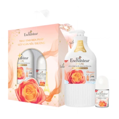 Sữa tắm Enchanteur Deluxe 650-900g hương nước hoa Pháp, mềm lụa, lưu hương 24h - 185.000₫