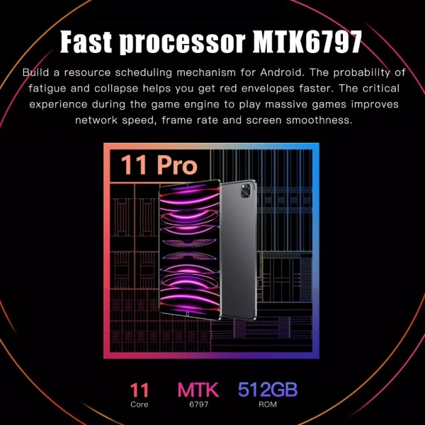 Hình ảnh sản phẩm Tab Pro11 máy tính bảng 11.6inch màn hình siêu nét 16GB + 512GB bán rẻ, máy tính bảng chơi game giảm giá lớn COD