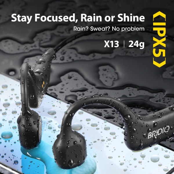 Trải nghiệm tập luyện thể thao với Tai nghe Bridio X13 chống nước IPX5