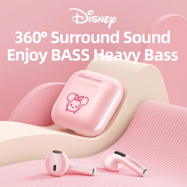 Tai nghe Disney F11 Bluetooth 5.3 không dây chính hãng - Âm thanh nổi viền mic cảm ứng chỉ 87.999đ 5