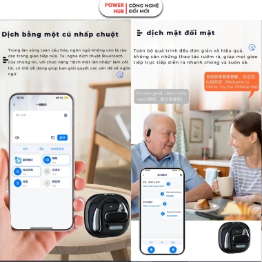 Tai Nghe Phiên Dịch Ngôn Ngữ T19 Bluetooth 2 Chiều, Ghi Âm 150h, Hỗ Trợ Cuộc Gọi - 2,2 Triệu