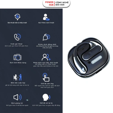 Tai Nghe Phiên Dịch Ngôn Ngữ T19 Bluetooth 2 Chiều, Ghi Âm 150h, Hỗ Trợ Cuộc Gọi - 2,2 Triệu