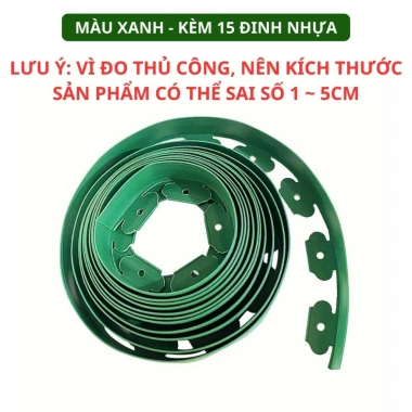 Tấm Chắn Cỏ Cao 10cm Dài 10m Tặng 30 Đinh Dễ Thi Công Cạnh Viền Chắn Cỏ Giá Rẻ 279000đ