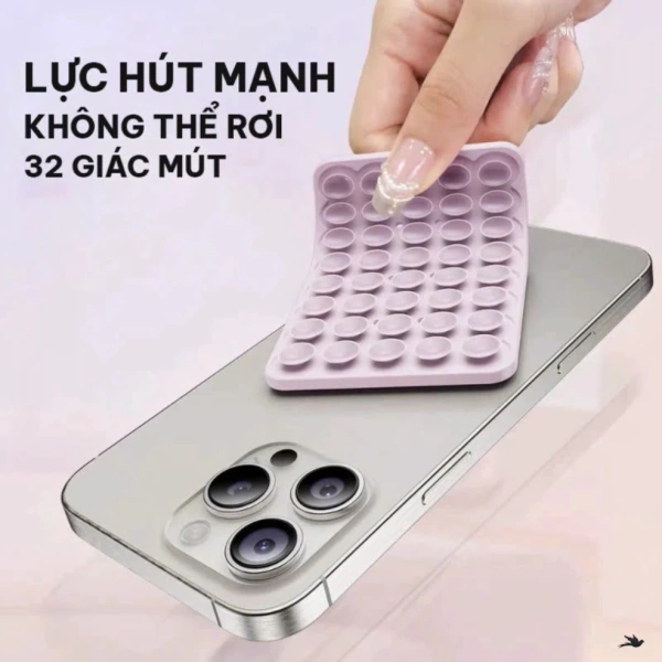 Hình ảnh sản phẩm Tấm Hít 48/80 Giác Hút, Miếng Dán Silicon Dính 2 Mặt cho Điện Thoại Dính Chắc Chắn trên Mọi Bề Mặt