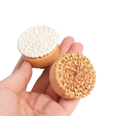 Tay cầm gỗ Jeremy - Núm ngăn kéo mây, Kéo tròn cho tủ quần áo, bếp - 50.600 8