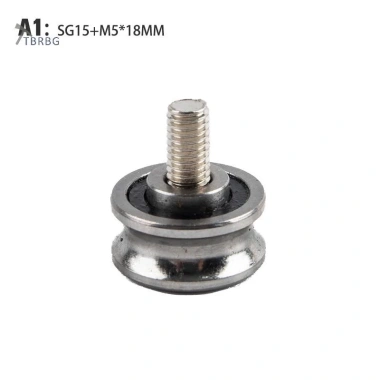 TBRBG SG15 SG20 SG25 SG66 + M5 M6 M8 Vòng bi ròng rọc thép vít Hướng dẫn theo dõi Con lăn MỚI 8