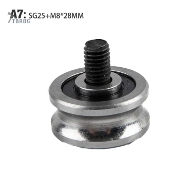 TBRBG SG15 SG20 SG25 SG66 + M5 M6 M8 Vòng bi ròng rọc thép vít Hướng dẫn theo dõi Con lăn MỚI 9