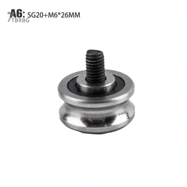 TBRBG SG15 SG20 SG25 SG66 + M5 M6 M8 Vòng bi ròng rọc thép vít Hướng dẫn theo dõi Con lăn MỚI 10