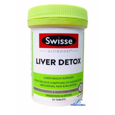 [Tem Chemist] Thải độc gan Liver Detox Swisse Úc, viên uống giúp thanh nhiệt thải độc, mát gan 6