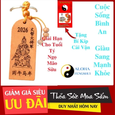 Thái Tuế Phù Gỗ Đào Bính Ngọ 2.026 Hóa Giải Vận Hạn Tuổi Tý Ngọ Mão Sửu Tặng Bí Kíp Cải Mệnh 5