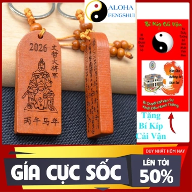 Thái Tuế Phù Gỗ Đào Bính Ngọ 2.026 Hóa Giải Vận Hạn Tuổi Tý Ngọ Mão Sửu Tặng Bí Kíp Cải Mệnh 8