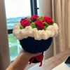 [Thành phẩm] Hoa hướng dương Hoa hồng Handmade Bó hoa móc tay đan Quà tặng Tết Nguyên Đán 3