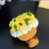 [Thành phẩm] Hoa hướng dương Hoa hồng Handmade Bó hoa móc tay đan Quà tặng Tết Nguyên Đán 8