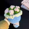 [Thành phẩm] Hoa hướng dương Hoa hồng Handmade Bó hoa móc tay đan Quà tặng Tết Nguyên Đán 9
