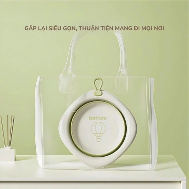 Thau/Chậu Rửa Mặt Bar-Rot Gấp Gọn Tiện Dụng, Dễ Sử Dụng Cho Bé Hình Siêu Cute - Lucie's Mom