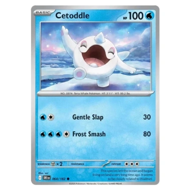 Thẻ bài Pokemon EN Cetoddle 064/182 Destined Rivals Giá chỉ 9.000đ khuyến mại