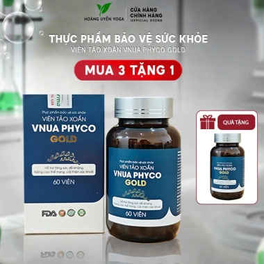 Thực Phẩm Bảo Vệ Sức Khỏe Viên Tảo Xoắn VNUA PHYCO GOLD (Hộp 60 viên) Thực Phẩm Bảo Vệ Sức Khỏe Viên Tảo Xoắn VNUA PHYCO GOLD (Hộp 60 viên)