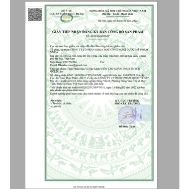 Thực Phẩm Bảo Vệ Sức Khỏe Viên Tảo Xoắn VNUA PHYCO GOLD (Hộp 60 viên) 9