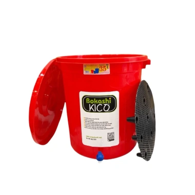 Thùng Ủ Rác Hữu Cơ Bokashi 50L - Giảm còn 280.000đ, Tặng 1kg Bokashi EM
