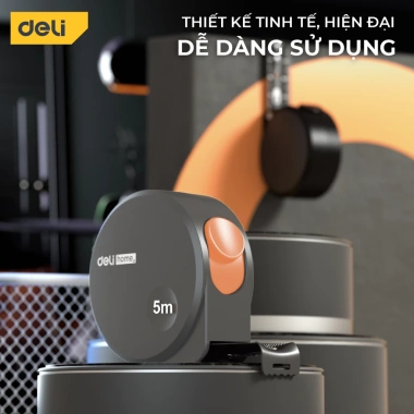 Thước Cuộn Thép Deli Đa Năng 3m/5m – Đo Đạc Nhà Cửa, Công Trình, Nhiều Màu, Giá 70.000đ 3