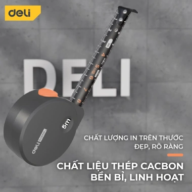Thước Cuộn Thép Deli Đa Năng 3m/5m – Đo Đạc Nhà Cửa, Công Trình, Nhiều Màu, Giá 70.000đ 4