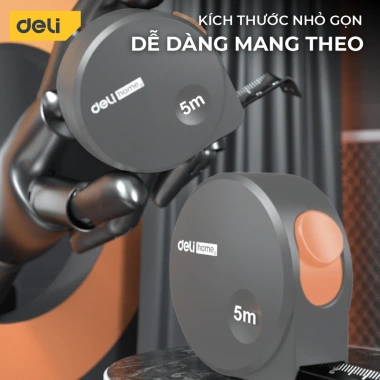 Thước Cuộn Thép Deli Đa Năng 3m/5m – Đo Đạc Nhà Cửa, Công Trình, Nhiều Màu, Giá 70.000đ 5