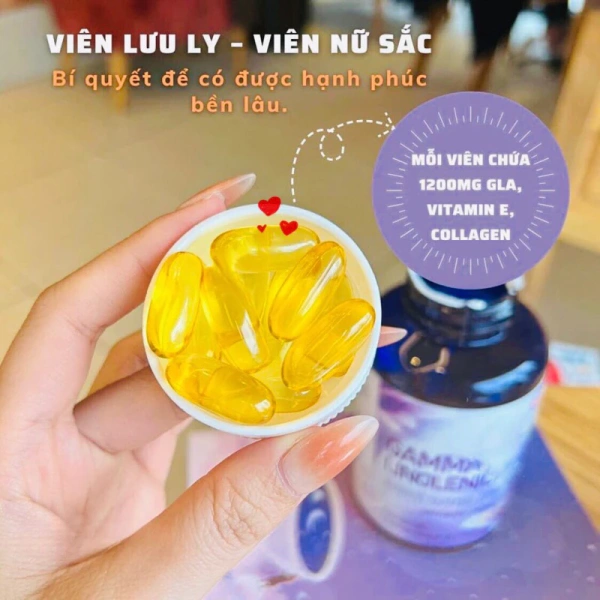 Hình ảnh sản phẩm Tinh Dầu Hoa Lưu Ly 1.200 mg 180 viên Hàn Quốc Giảm cân tự nhiên Giá ưu đãi 690.000