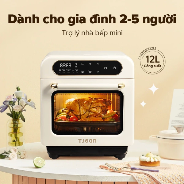 Hình ảnh sản phẩm TJean Nồi chiên không dầu 12L Steam Oven đa chế độ - Nấu nhanh, ăn sạch, 3.8 triệu