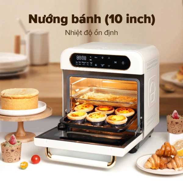 Hình ảnh sản phẩm TJean Nồi chiên không dầu 12L Steam Oven đa chế độ - Nấu nhanh, ăn sạch, 3.8 triệu