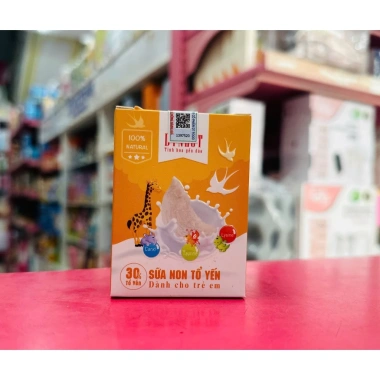 Tổ yến chưng nguyên chất 25% yến và sữa non tổ yến 30% yến DT NEST Khánh Hòa từ 100% sợi yến thật dành cho bé