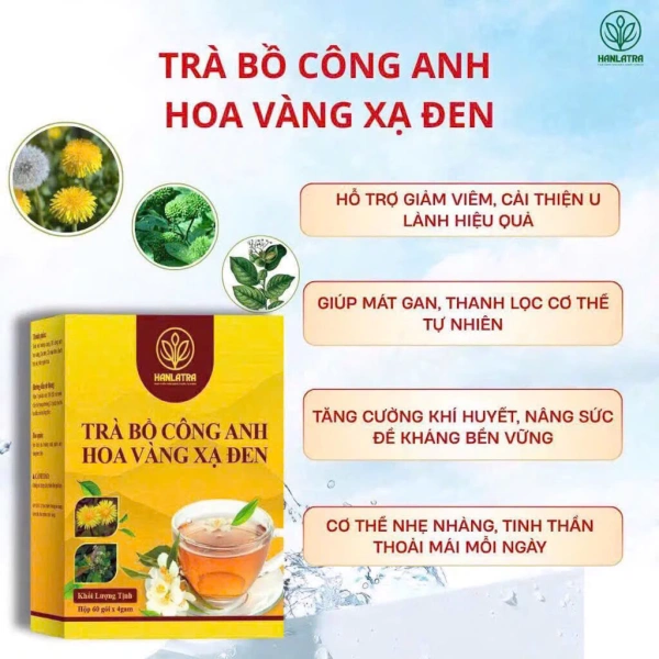 Hình ảnh sản phẩm Trà bồ công anh hoa vàng xạ đen GHCH03 - Detox giảm cân, hỗ trợ tiêu hoá, chỉ 229.000đ