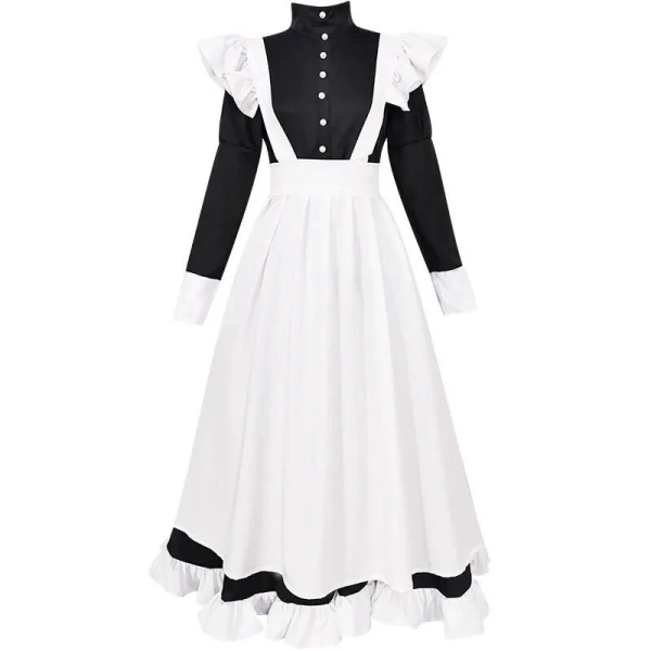 Hình ảnh sản phẩm Trang Phục Cosplay Maid Dài Giá Rẻ Cho Nam Nữ - Đồ Hầu Gái Chất Lượng Chỉ 155k