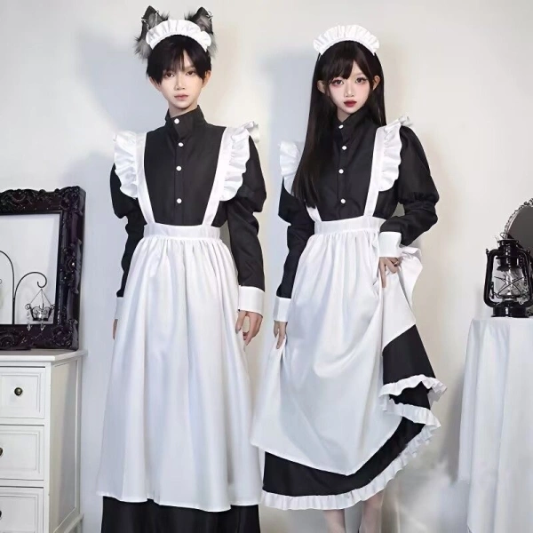 Hình ảnh sản phẩm Trang Phục Cosplay Maid Dài Giá Rẻ Cho Nam Nữ - Đồ Hầu Gái Chất Lượng Chỉ 155k