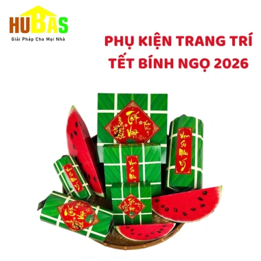 Trang Trí Tết Bính Ngọ 2.026 - Bánh Chưng Bánh Tét Decor Mô Hình Đẹp Giá Xả 12.000đ