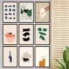 Tranh Canvas Tối Giản Ngủ Mèo Con Cổ Điển Retro Poster Trang Trí Tường 38.187₫