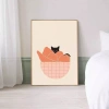 Tranh Canvas Tối Giản Ngủ Mèo Con Cổ Điển Retro Poster Trang Trí Tường 38.187₫ 10