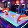 Trò chơi bảng khúc côn cầu trên băng PERRY, Trò chơi khúc côn cầu Pizza nhịp độ nhanh, Chủ đề đói Kích thước máy tính để bàn dựa trên kỹ năng Đẩy hành động Đồ chơi khúc côn cầu trên băng Tập hợp gia đình 9