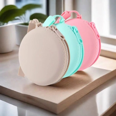 Túi du lịch CHARMENTT silicon, ví tiền xu dây kéo, chống thấm, màu trơn bảo học sinh - 56.160₫ 8