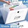 Túi Đựng Tài Liệu A4 Nhiều Ngăn – Cặp Kẹp Giấy Tờ, Bài Kiểm Tra Cho Học Sinh, Sắp Xếp Hồ Sơ Gọn Gàng 2