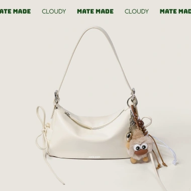Túi Lọ Lem Hạt Dẻ Cloudy Mate Size 28 Da Pu Cao Cấp - Nữ Tính, Đa Dụng Làm Chơi
