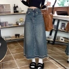 Váy denim nữ retro thu đông ôm body chữ A, edgesraw cao cấp - Giảm giá 247.915đ 4